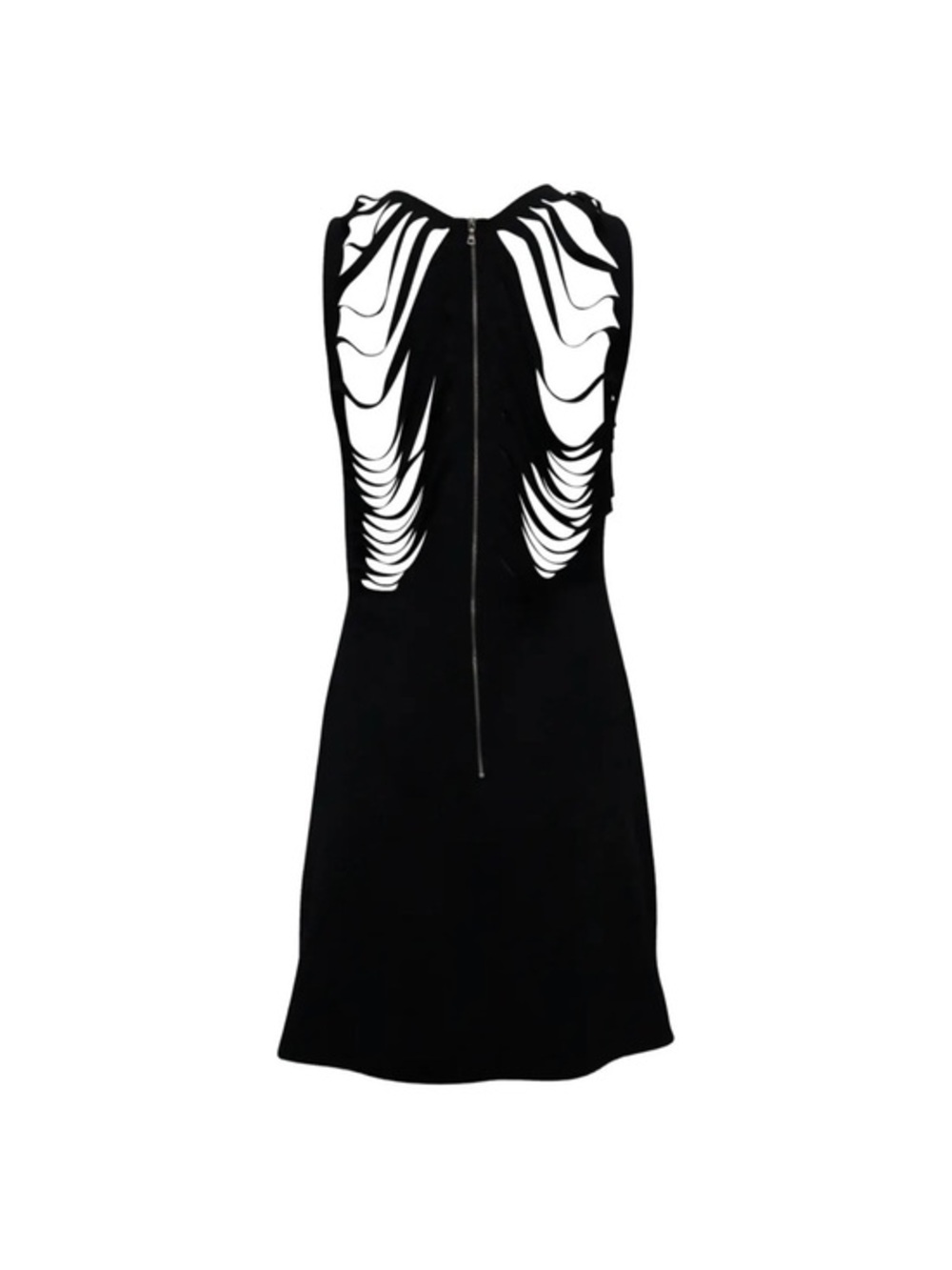 Sandro Paris Black Cutout Back Sleeveless Fit & Flare Mini Dress Size 1 US 4